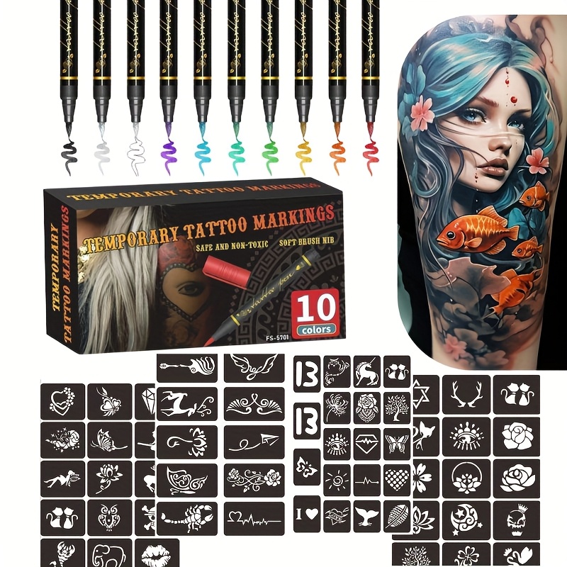 Illustration Marker Set - Набор маркеров для временных татуировок, 10