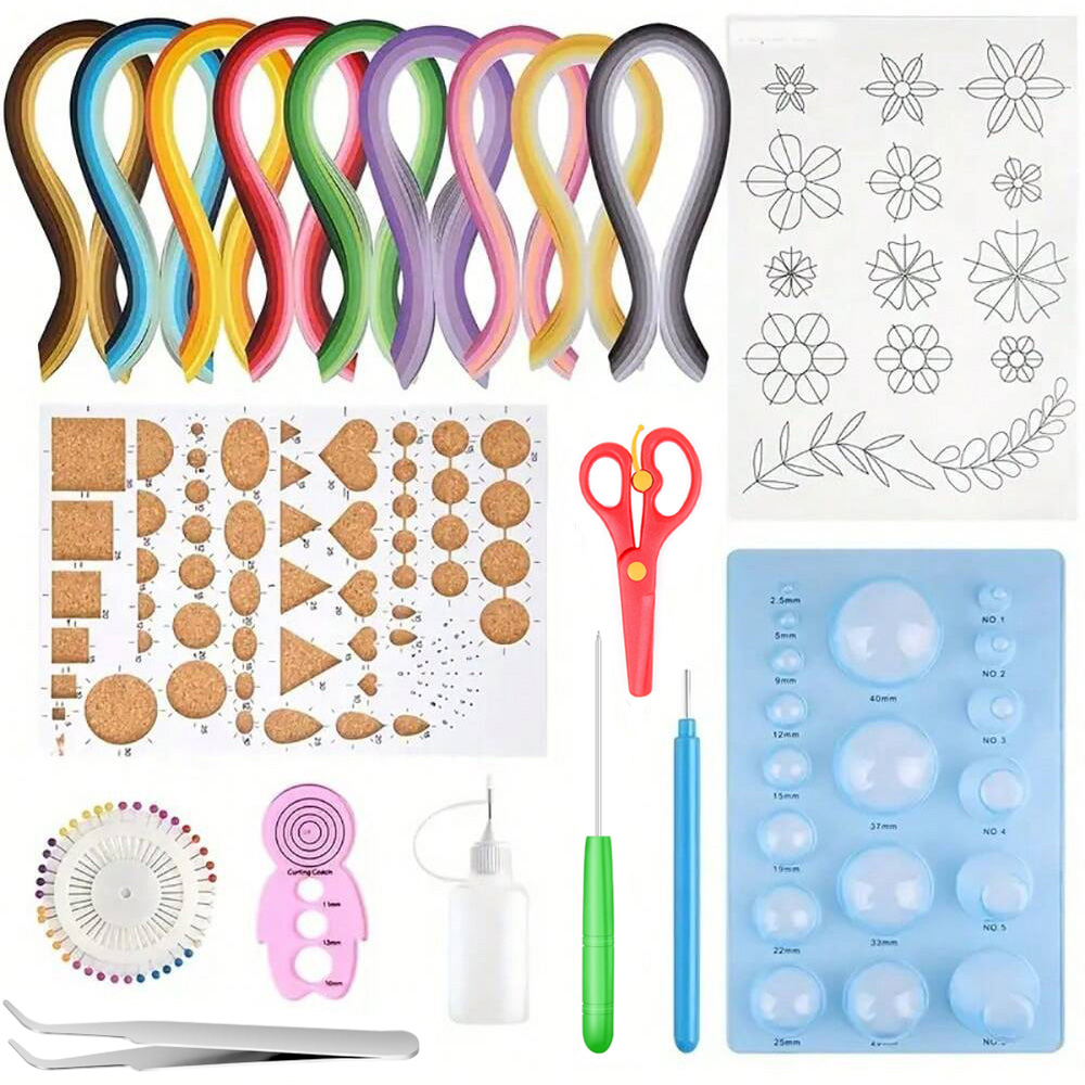 Quilling Paper Strips - 13/19 шт., бумажные полоски для скрапбукинга