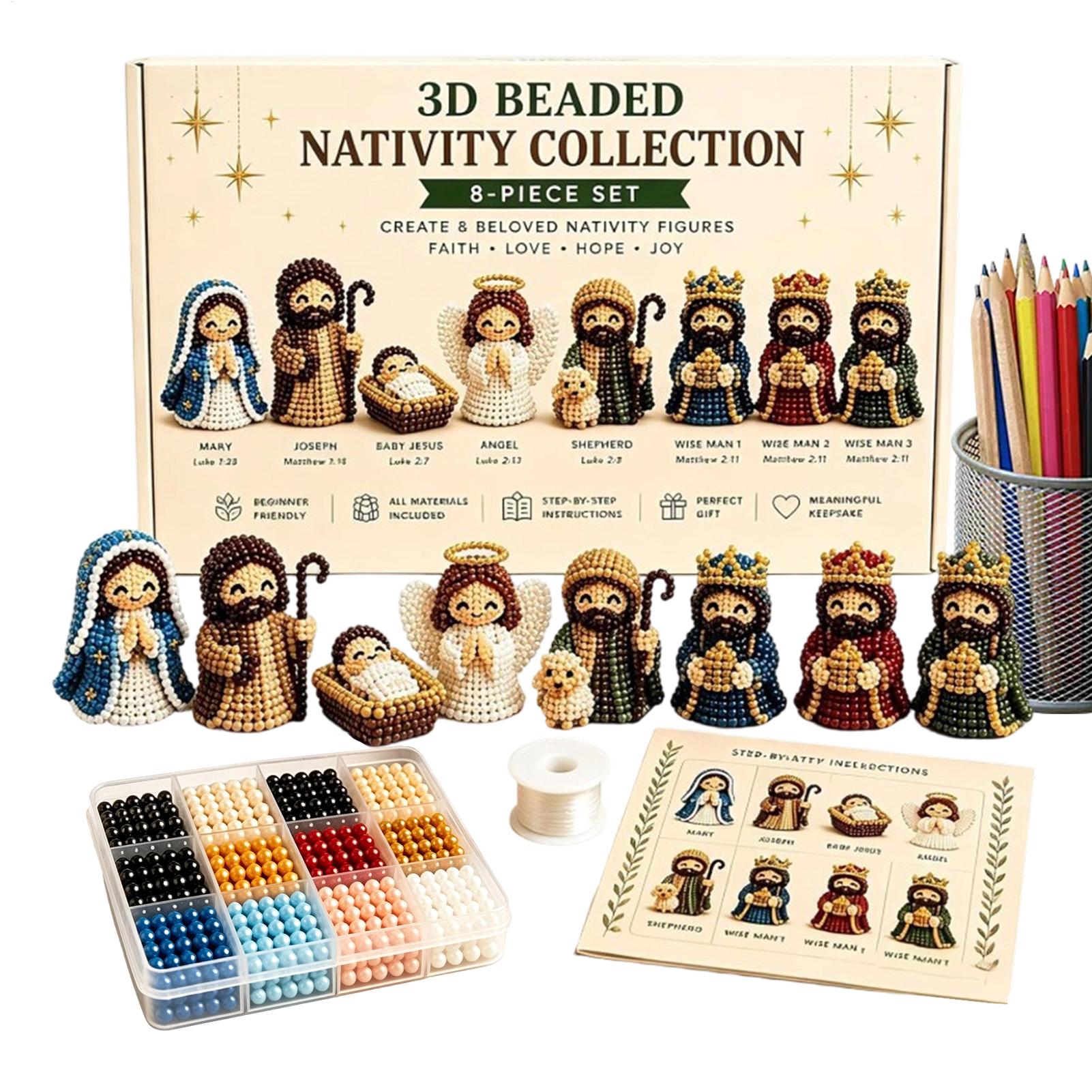 Art Craft Holiday - Набор для создания 3D-фигурок из бисера