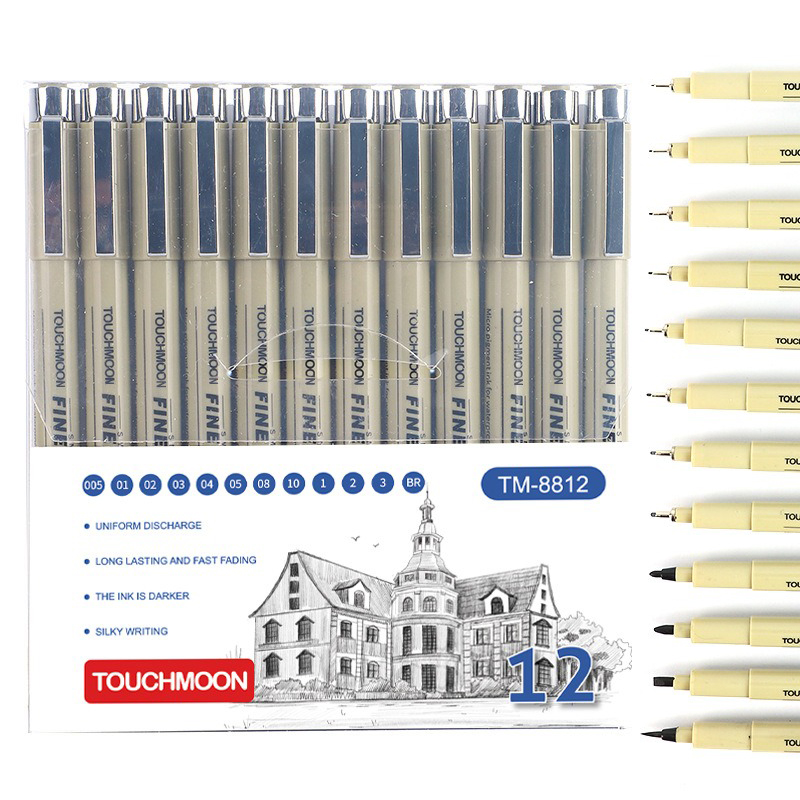 Illustration Marker Set - 12-контактный пигментный лайнер, микронный чернильный маркер