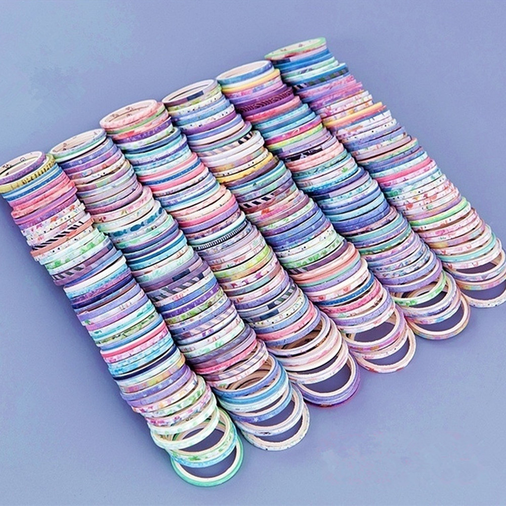Washi Tape Rolls - 20/50 рулонов, Золотая фольга, Тонкая Декоративная