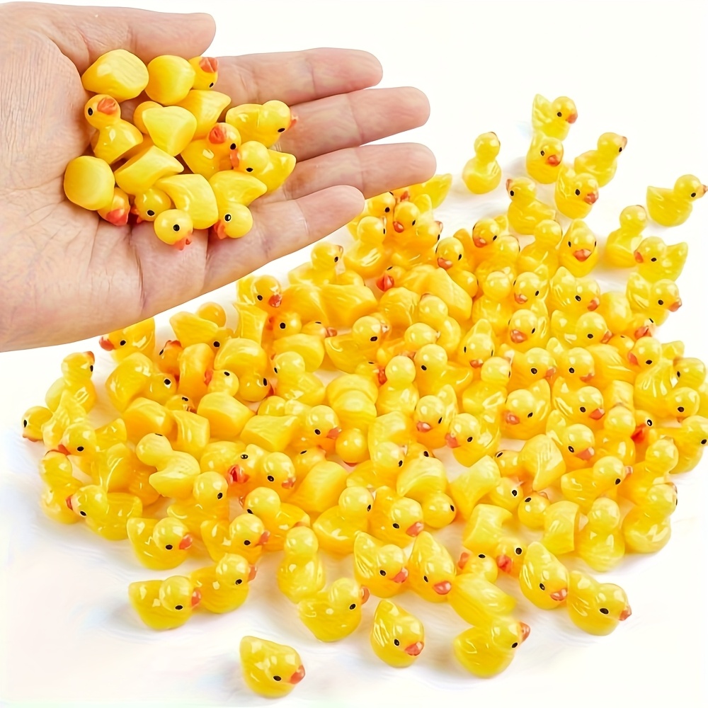 Art Craft Duck - 100 шт. желтых мини-утят из смолы
