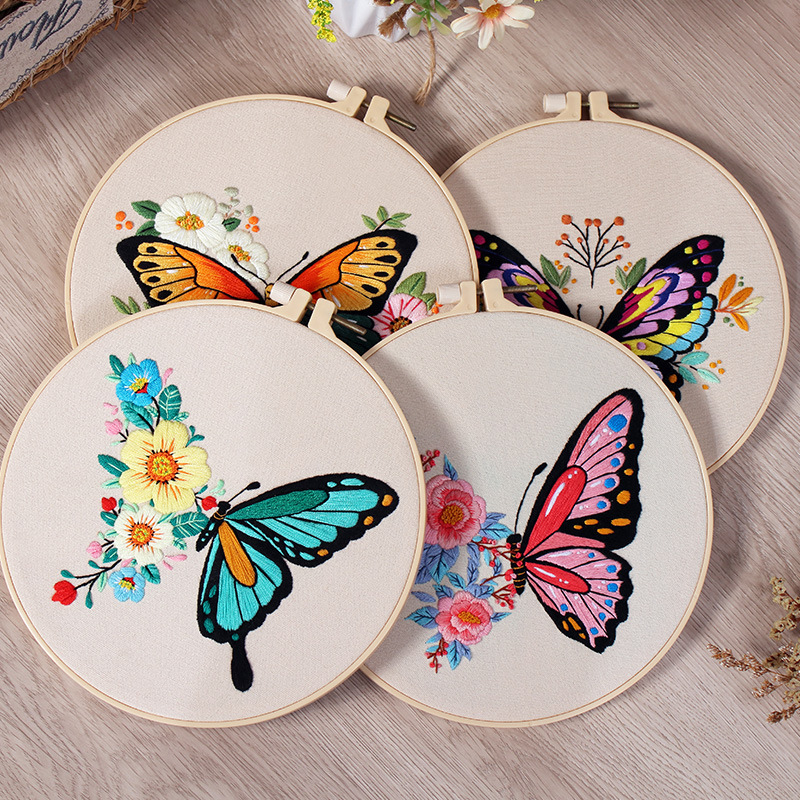 Embroidery Hoop Kit - Набор для вышивания «сделай сам», узор