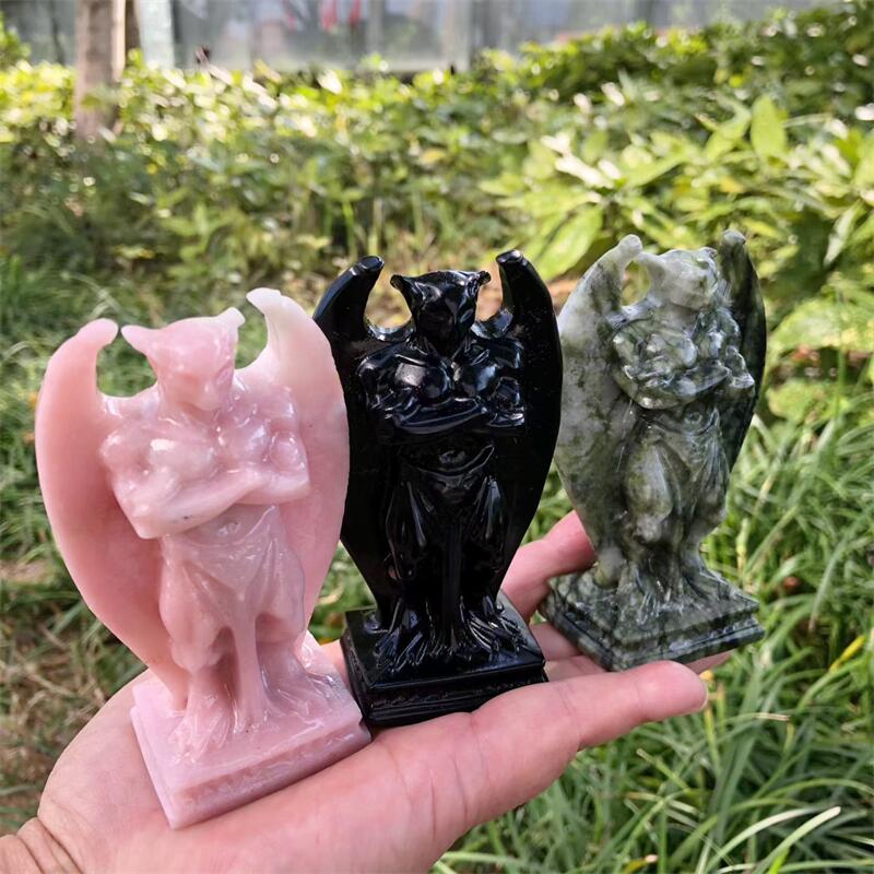 Art Craft Holiday - 10 см натуральный кварцевый камень горгуль