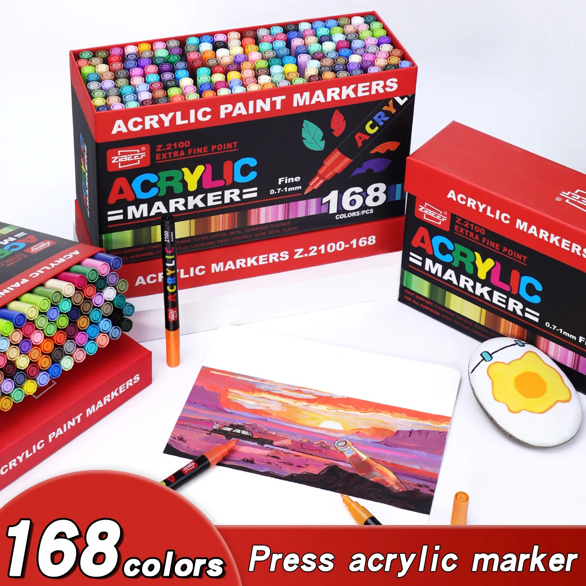 Illustration Marker Set - Набор акриловых маркеров с 36-240 цветами