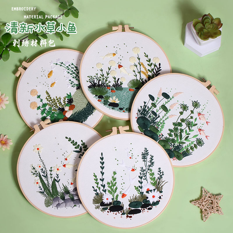 Embroidery Hoop Kit - Набор для вышивания своими руками: узор