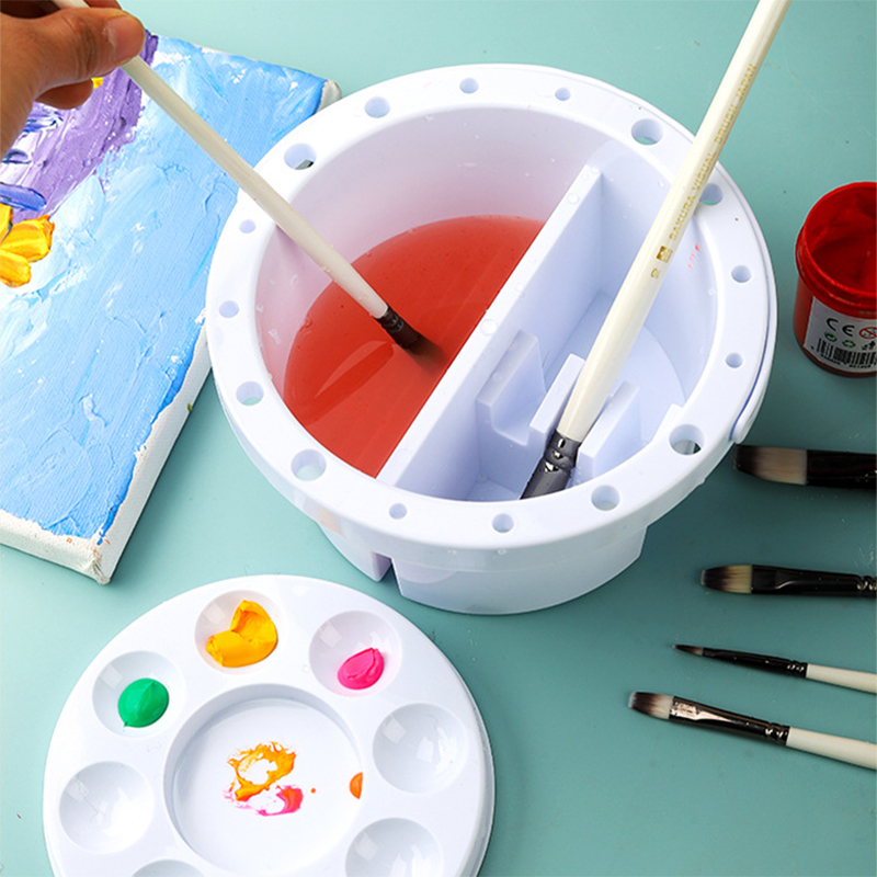 Watercolor Brush Pen - Ведро для мытья кистей 3 в