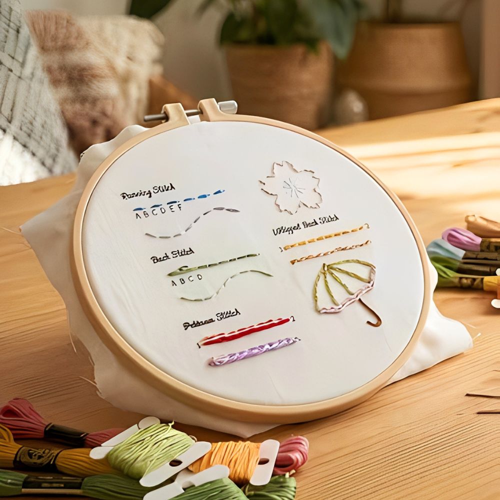 Набор для вышивания: 1 комплек – обзор и цена Embroidery Hoop Kit
