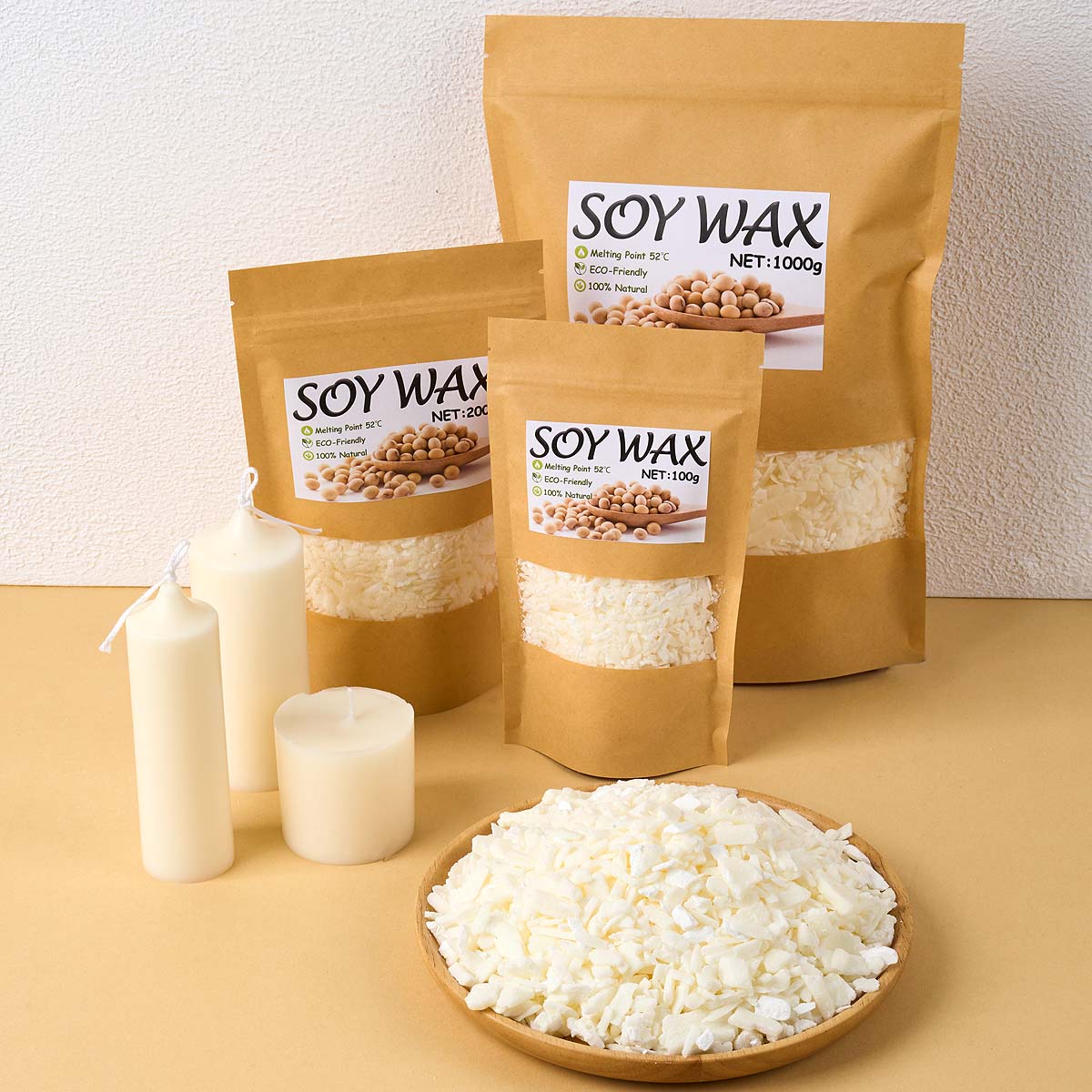 1 фунт чистого белого соевого  – обзор и цена Candle Making Wax