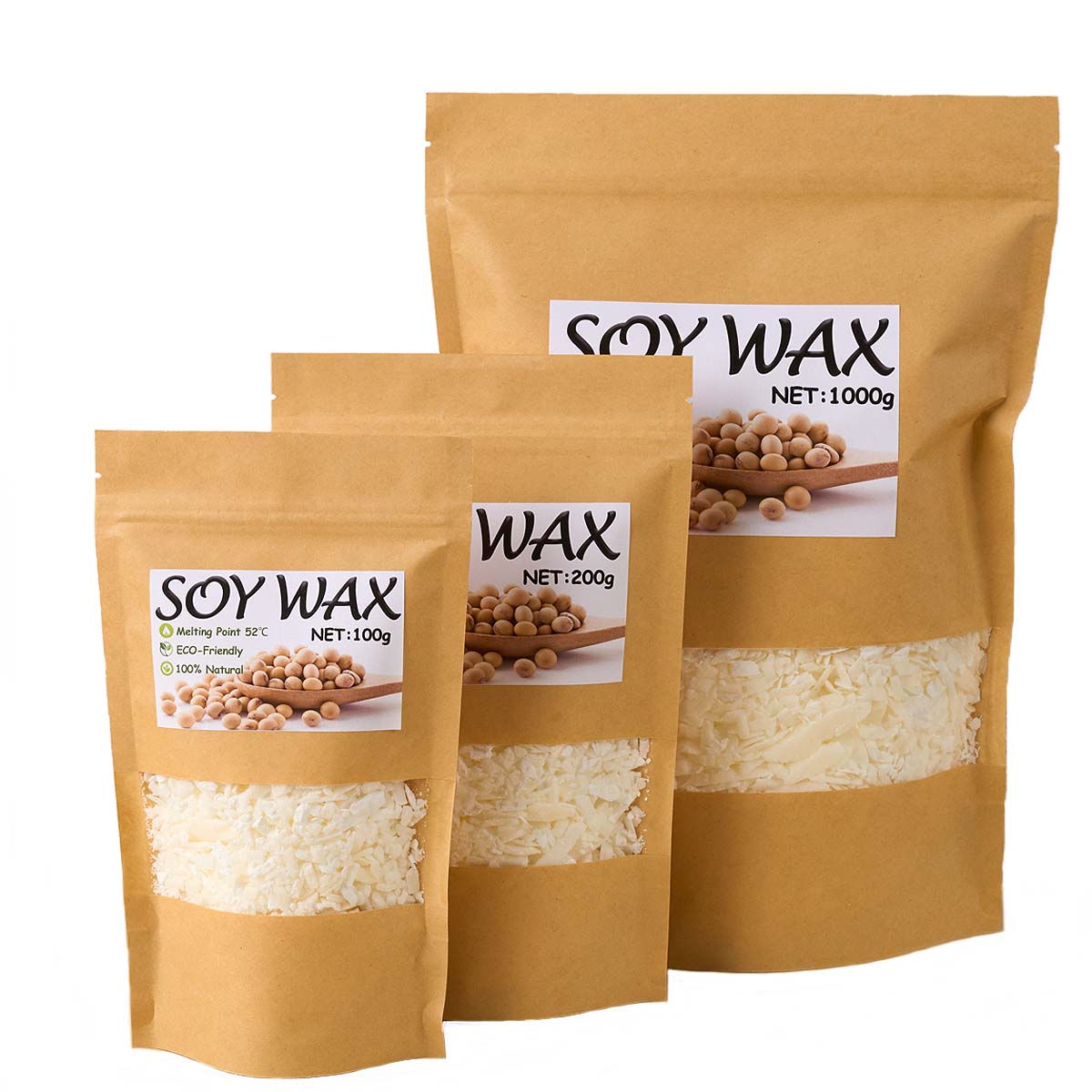 1 фунт чистого белого соевого  – обзор и цена Candle Making Wax
