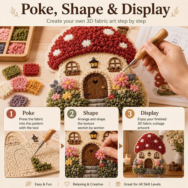 Набор для рукоделия «3D Домик- – обзор и цена Art Craft House Making