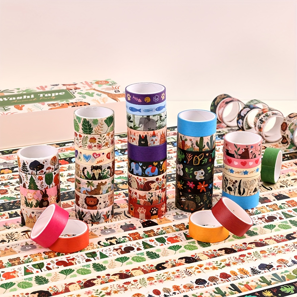 36 рулонов винтажных вечерние  – обзор и цена Washi Tape Rolls