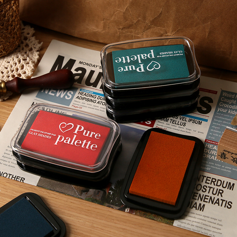 12 цветов, винтажные однотонны – обзор и цена Stamping Ink Pad
