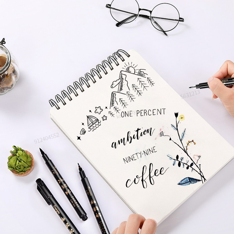 4 шт./компл. ручка для каллигр – обзор и цена Illustration Marker Set