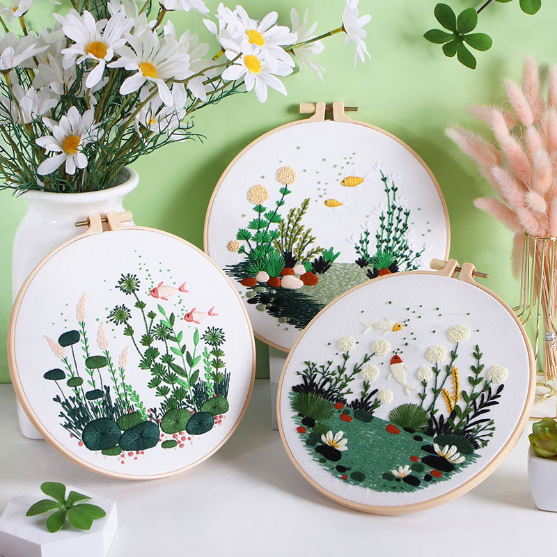 Набор для вышивания своими рук – обзор и цена Embroidery Hoop Kit