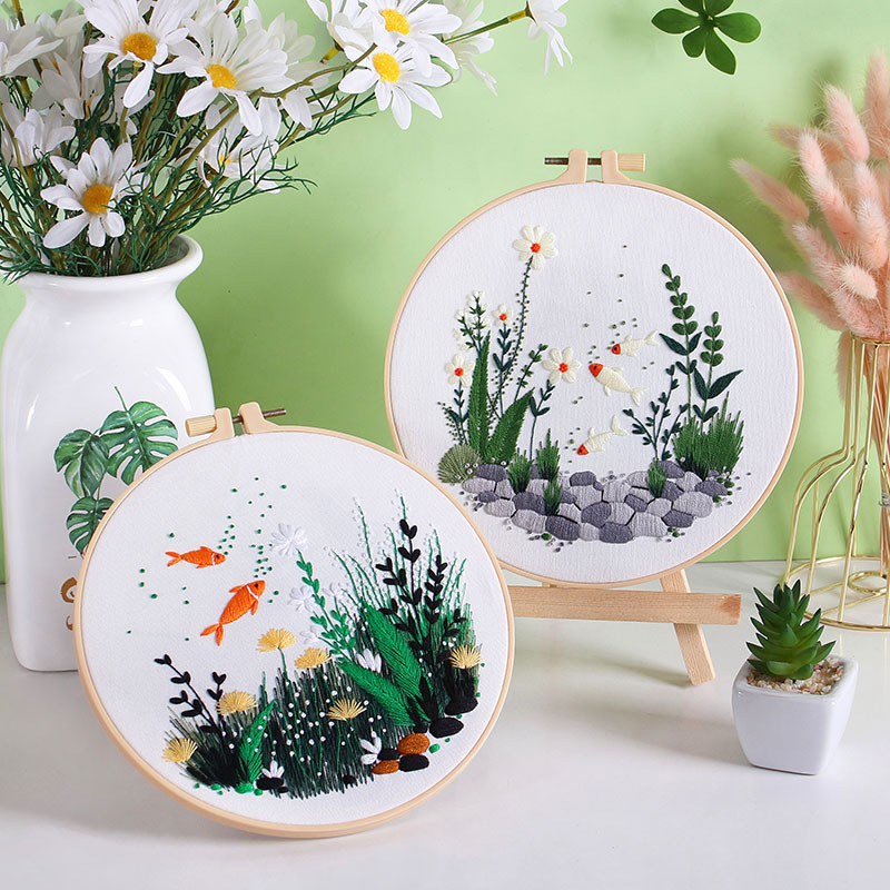 Набор для вышивания своими рук – обзор и цена Embroidery Hoop Kit