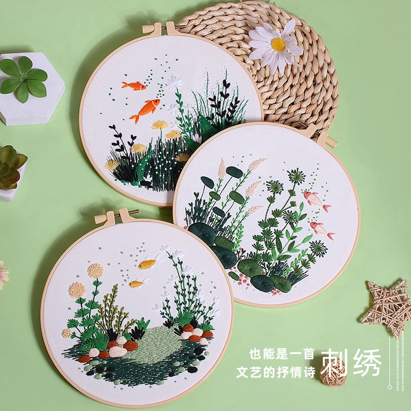 Набор для вышивания своими рук – обзор и цена Embroidery Hoop Kit