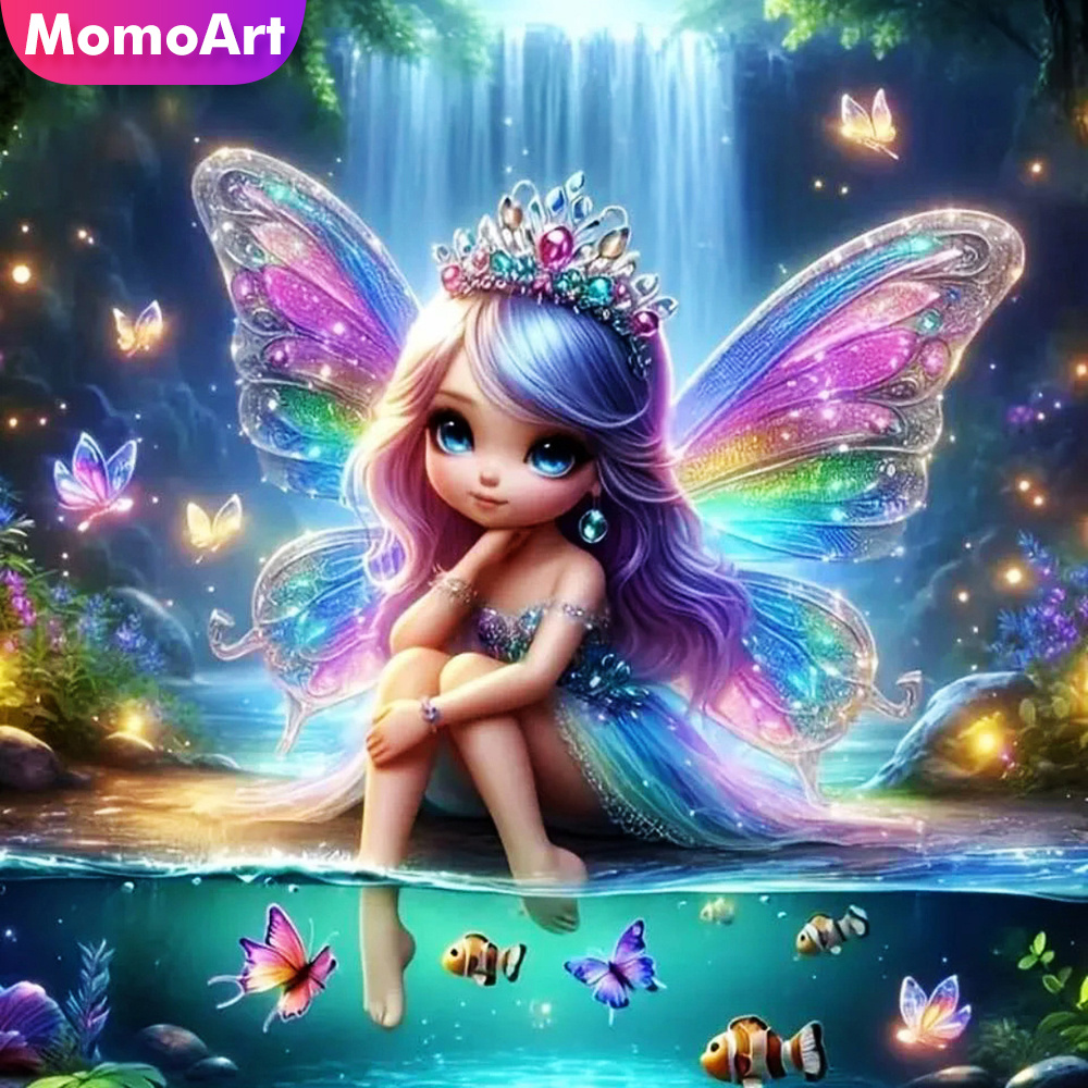 Momoart Девушка Алмазная Мозаи – обзор и цена Art Craft Butterfly