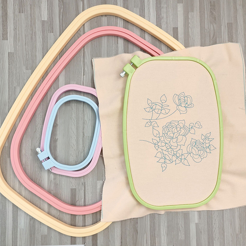 Случайный цвет, квадратный кру – обзор и цена Embroidery Hoop Kit