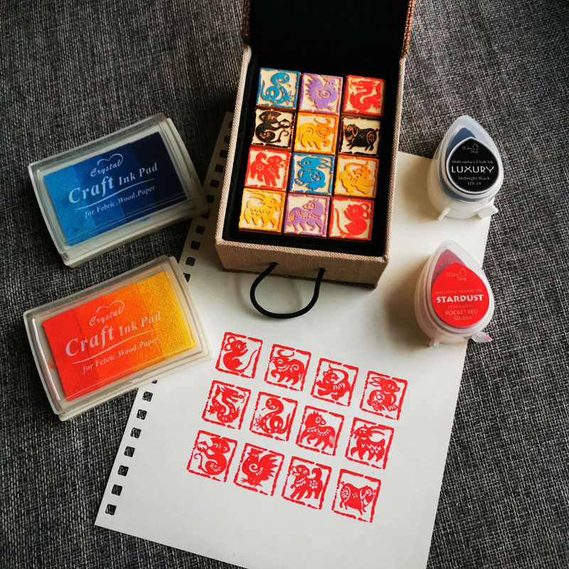 DIY двенадцать печаток зодиака – обзор и цена Stamping Ink Pad