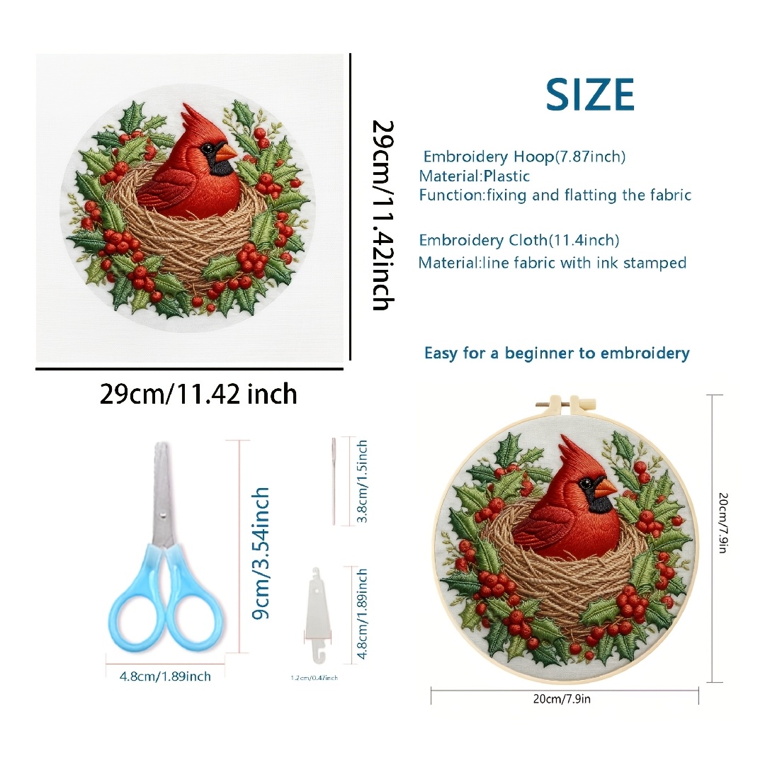 Набор для вышивания своими рук – обзор и цена Embroidery Hoop Kit