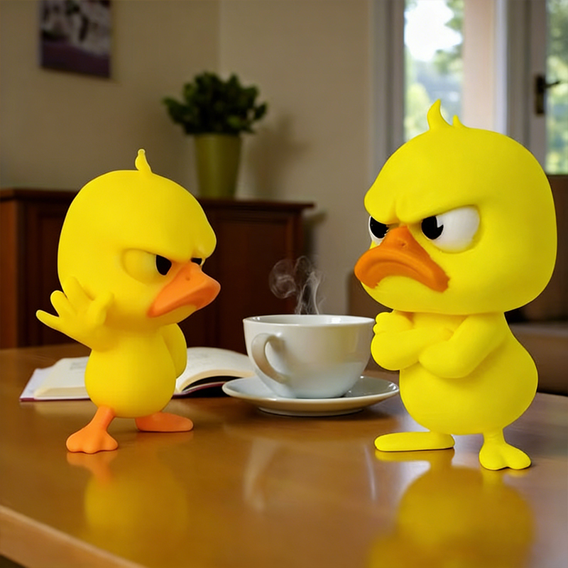1/3 шт. Статуя Angry Yellow Du – обзор и цена Art Craft Duck