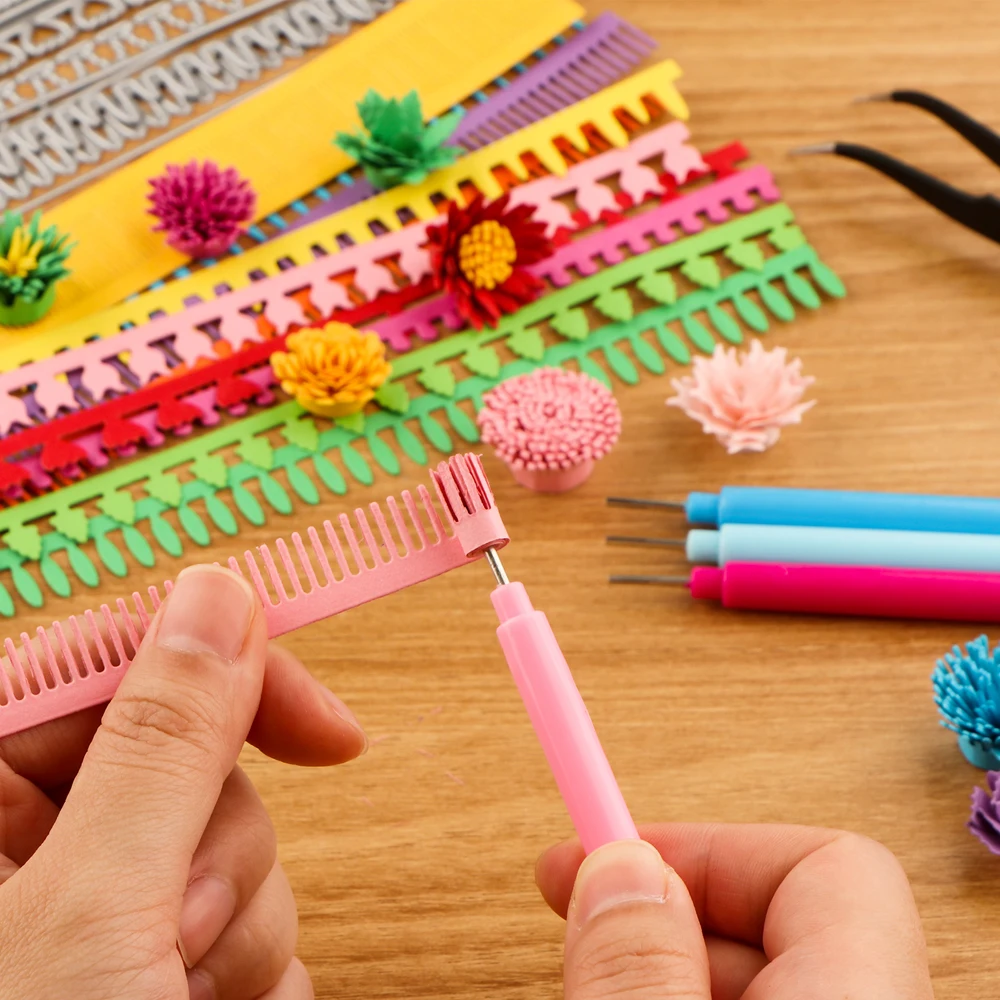 3D спиральные штампы для резки – обзор и цена Quilling Paper Strips